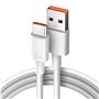 Câble Turbo Charge pour Xiaomi. Câble USB 6A Charge Rapide Quick Charge, Câble USB C Hyper Charge Transfert 480 Mbps Android Aut