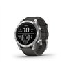 Garmin - Fenix 7 - Montres GPS Multisports connectée Haute Performance - Silver avec Bracelet Gris - Boitier 47mm (Reconditionné
