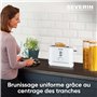 SEVERIN Grille-pain automatique 850 W, Toaster compact 2 fentes jusqu'à 2 tranches, Grille-pain électrique avec réglage du degré