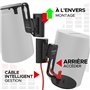 ERA100 Lot de 2 supports de fixation murale inclinables et pivotants, noir, double (2 pièces), compatibles avec Sonos ERA 100, i