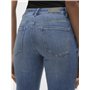 VERO MODA Jean Coupe Droite VMFLASH Taille Moyenne Straight Fit Jeans Medium Blue Denim S 30 Medium Blue Denim S / L30
