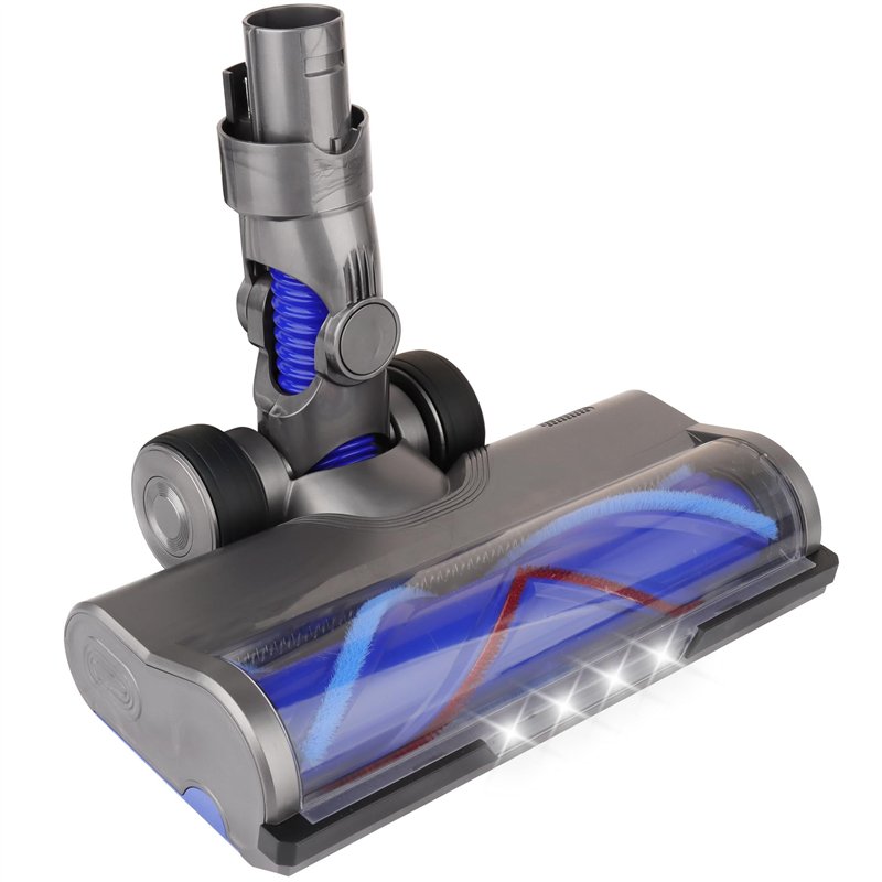 Tête de rechange pour aspirateur sans fil Dyson V6, DC58, DC59, DC61, DC62, DC74, turbine en forme de V avec phares pour sols du