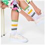 Happy Socks Chaussettes Colors Cuff Thin Crew Taille 36-40, Multicolore, Mixte
