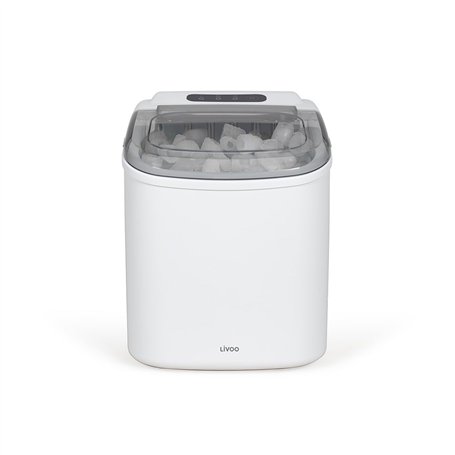 Livoo – Machine à glaçons DOM484 – Capacité 12kg/jour, taille moyenne, 9 cubes en 6-13 min, réservoir 1,2L, capacité 600g, indic