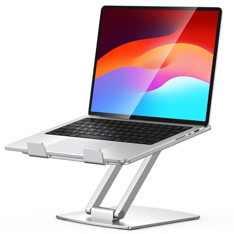 CIRYCASE Support Ordinateur Portable Ajustable, Support pour Livre/PC Portable Bureau Pliable, Laptop Stand Ventilé en Aluminium