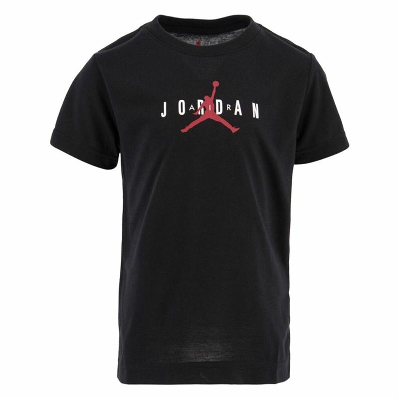 Jordan Nike T-Shirt M/c Noir/Rouge 85B922 Noir/Rouge 4-5 Anni
