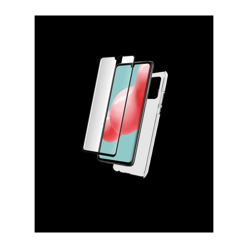 Pack - coque silitrans + verre trempé 2.5D Galaxy A42 5G