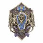 Nemesis Now World of Warcraft Alliance Plaque murale 30 cm Bleu Produit officiel World of Warcraft Décoration murale à suspendre