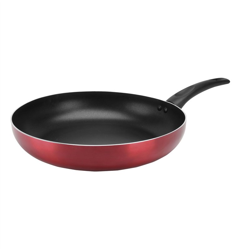 Sitram 711902 Poêle en Aluminium pressé CHERRY Ø 32 cm - Revêtement anti-adhésif - Coloris Rouge métallisé - Tous feux dont indu