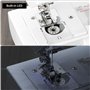 QWORK® Machine à Coudre pour Débutant - 12 Programmes de Points - Vitesse Réglable - Bras Libre - Lumière de Couture LED
