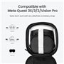 KIWI design P4 Ensemble d'Étuis de Transport Portables en Deux Parties Adapté avec Les Meta Quest 3S/Quest 3/Quest 2/Vision Pro