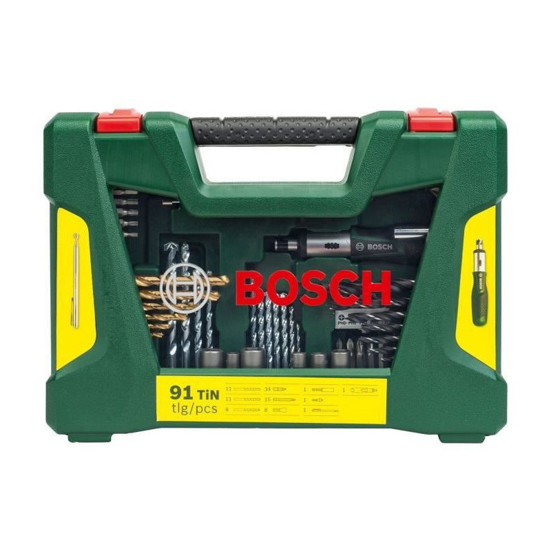 Bosch 2607017195 Ensemble de forets 91 pièce(s)