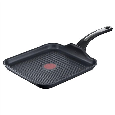 Tefal Selection Poêle à griller 26 x 26 cm, revêtement en titane anti-adhésif, indicateur de température Thermo-Spot, Advanced I