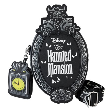 Loungefly Disney Haunted Mansion Sac à bandoulière avec plaque