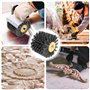 Brosses abrasives : grain 80, largeur 100 mm – Ø 120 mm | Convient pour rouleau abrasif, brosse en nylon pour machine à satiner