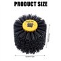Brosses abrasives : grain 80, largeur 100 mm – Ø 120 mm | Convient pour rouleau abrasif, brosse en nylon pour machine à satiner