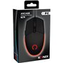 Konix Souris Gaming Filaire Arcane 70 g pour PC - 4 Niveaux DPI - Revêtement en Caoutchouc - Câble tressé - Éclairage LED Arc-en
