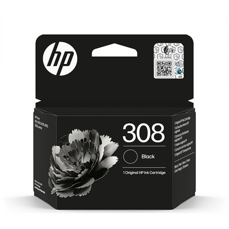 HP 308 Cartouche d’Encre Authentique Noir