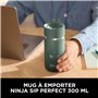Ninja Sip Perfect Gourde isotherme 300 ml, sans bisphénol A, lavable au lave-vaisselle, bouteille isotherme, Vert, DW1203EUUKGN
