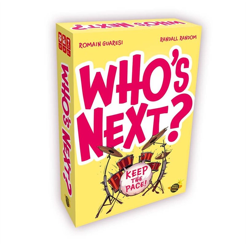 Don't Panic Games | Who’s Next | Boardgame | 8+ | 3/7 players | 15 minutes