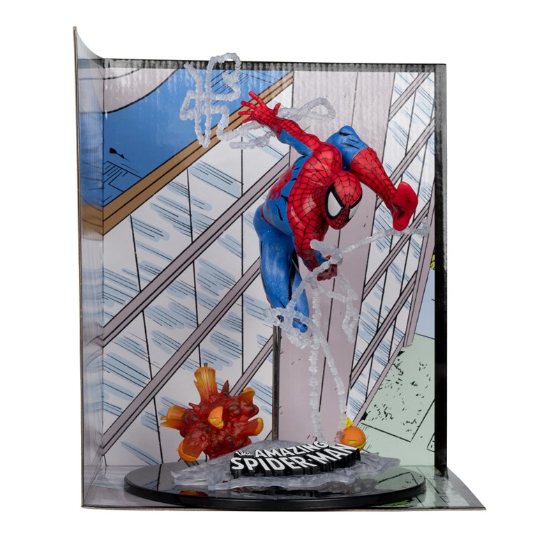 McFarlane Toys - Marvel Spider-Man à l'échelle 1:10ème à collectionner avec scène (The Amazing Spider-Man #302)