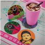 Cinereplicas Squid Game - Set of 4 Squid Game Coasters - 9.5 cm - Official License