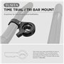 TUSITA Time TrialTri Support de Guidon Compatible avec Garmin Edge GPS Ordinateur de Vélo