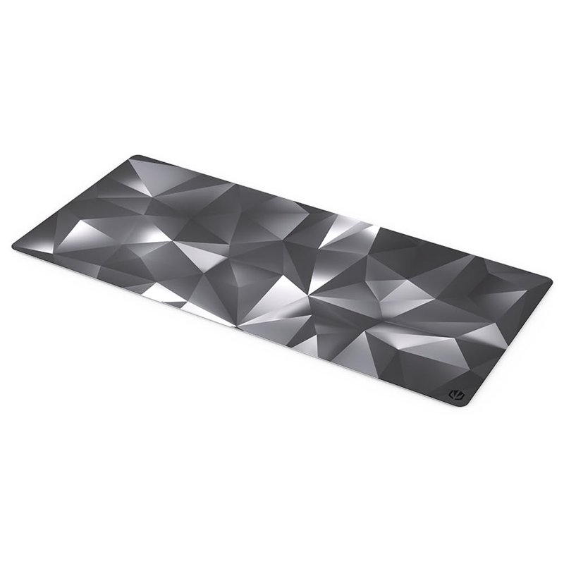 ENDORFY Crystal Black XL Tapis de Souris XXL 900x400 mm, Guide de Souris Lisse, Bord imprimé, Base en Caoutchouc antidérapant, D