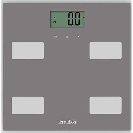 TERRAILLON - CONTROL FIT- Pèse personne électronique, Impédancemètre, Analyse des masses graisseuse, musculaire, hydrique, osseu