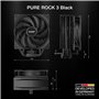be quiet! Pure Rock 3 Black ventirad radiateur, très haute performance de refroidissement, 4 caloducs noirs haute performance av