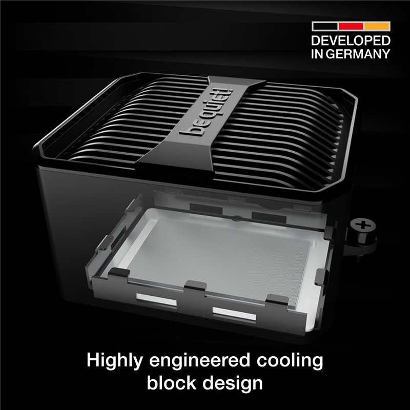 Image secondaire de be quiet! Silent Loop 3 360mm système de refroidissement liquide, plaque froide usinée avec haute précision, 3 ventilateurs Silents