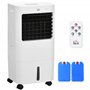 HOMCOM Climatiseur mobile refroidisseur d'air portable ventilateur 65 W par évaporation 3 en 1 avec réservoir d'eau de 15 L, osc