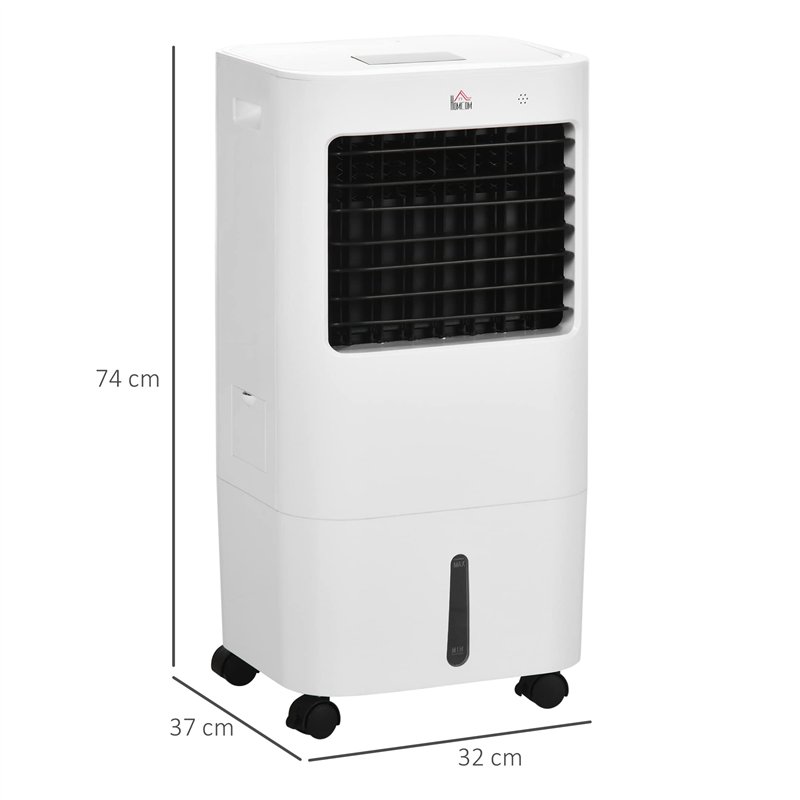 Image secondaire de HOMCOM Climatiseur mobile refroidisseur d'air portable ventilateur 65 W par évaporation 3 en 1 avec réservoir d'eau de 15 L, osc