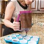 Distributeur de pâte à 900 mL avec graduation intégrée – Idéal pour crêpes, pancakes et gâteaux