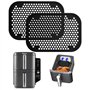 Tuocal 2 Pièces Grille Anti Projection pour Air Fryer Ninja Double Stack XL SL400EU SL300EU, Anti Eclaboussure Moule Silicone Pl