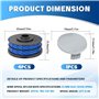 CHIHOLEN 4 Bobine Fil Coupe Bordure Compatible avec Ryobi RAC123,Convient pour Ryobi RLT4027, RLT4125, RLT5027, RLT6030, RLT5127