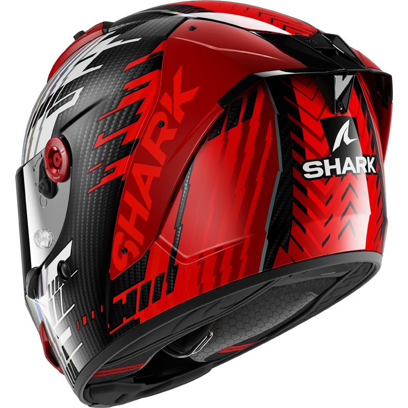 Image secondaire de SHARK, Casque Moto Intégral Aeron Edgy Carbon Red Chrome DRU, XL