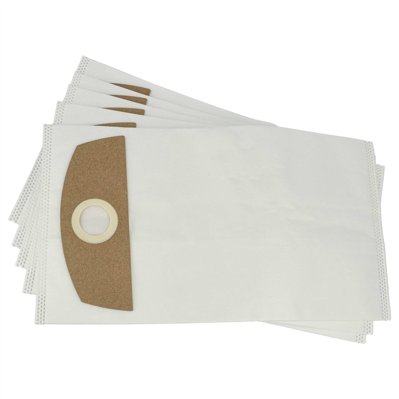 vhbw 5x Sacs compatible avec Flex VC6 L MC 18.0, VC 6 L MC aspirateur - microfibre non tissée, 36cm x 20cm blanc