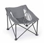 BRIGHT STARS Transat bébé pliable Gris Pop 'N Chill, pare soleil SPF +50 et sac de transport inclus