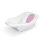 INGENUITY Baignoire bébé évolutive Deluxe rose, de la naissance jusqu'a 3 ans avec hamac bébé inclus