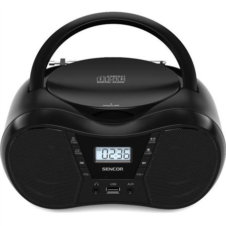 Boombox avec CD, BT, MP3, USB, AUX et radio FM - Sencor - SPT 2300 BK