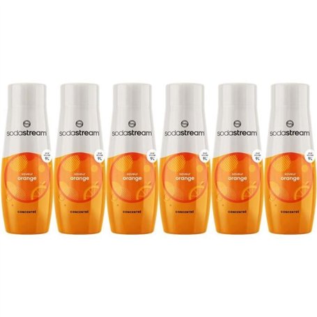 Concentrés SODASTREAM - Lot de 6 concentrés Orange - Jusqu'a 54L de boissons - 440 ml