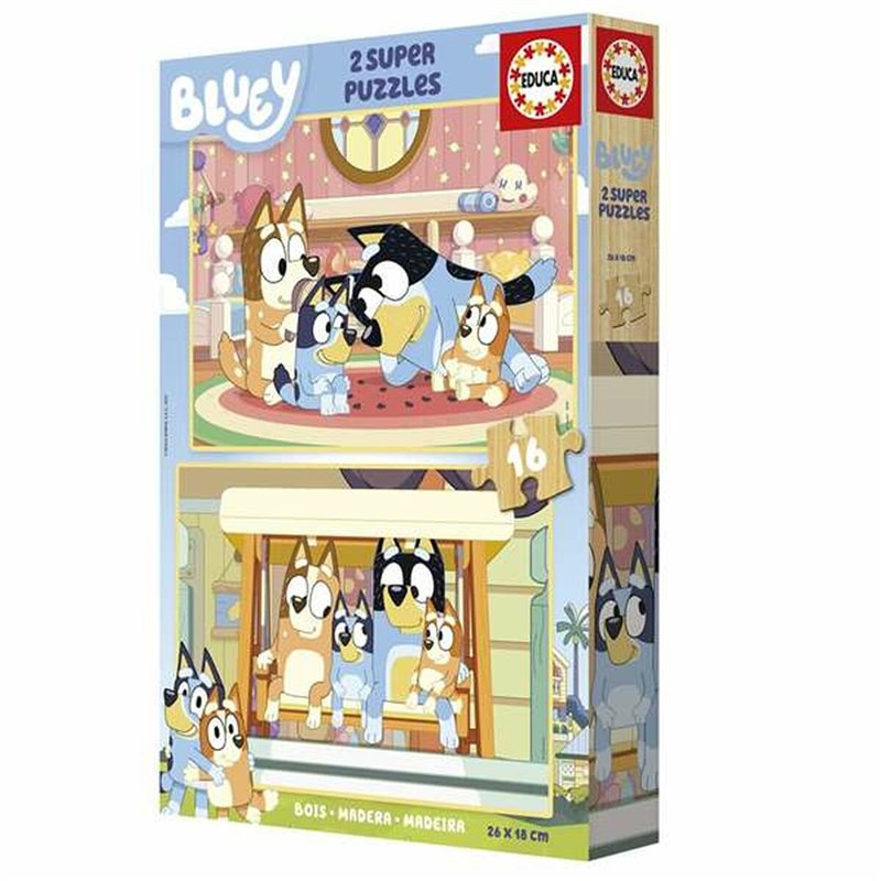 Set de 2 Puzzles Educa Bluey (2 Unités)