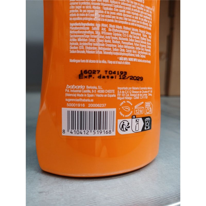 Image secondaire de Spray Protecteur Solaire Babaria Spf 30 200 ml Vitamine D