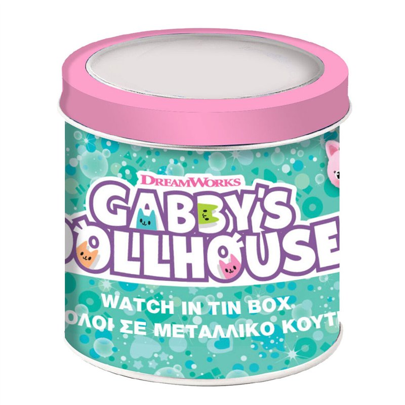 Image secondaire de Montre Enfant Gabby's Dollhouse 000574089 - TIN BOX Ø 33 mm