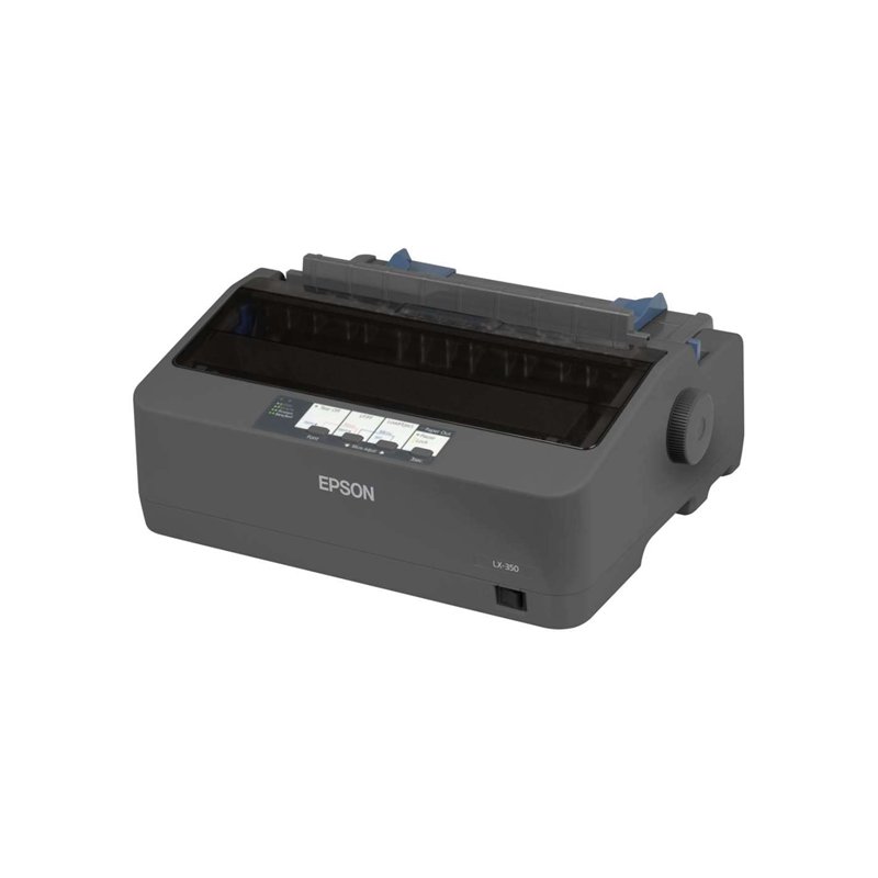 Epson LX-350 UK 240V - Imprimantes matricielles (à points) (240 x 144 DPI, 9 broches, 128 Ko, Parallèle, RS-232, USB 2.0, 4 mill