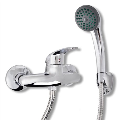 vidaXL Kit de Robinet de Douche Chrome Mitigeur Cuisine Salle de Bains Bassin