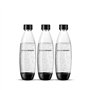 SodaStream Bouteilles fusionnées pour gazéificateur Source, Play, Power, Spirit, Fizzi, 1 litre, lot de 3 (3 x 1 L)