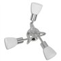 vidaXL Plafonnier Abat-jour Verre 3 Ampoules Luminaire Lampe Suspension Lustre