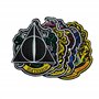 Harry Potter Écusson Patch Set officiel par Cinereplicas®, Poudlard, Gryffondor, Serpentard, Serdaigle, Poufsouffle, Les Relique